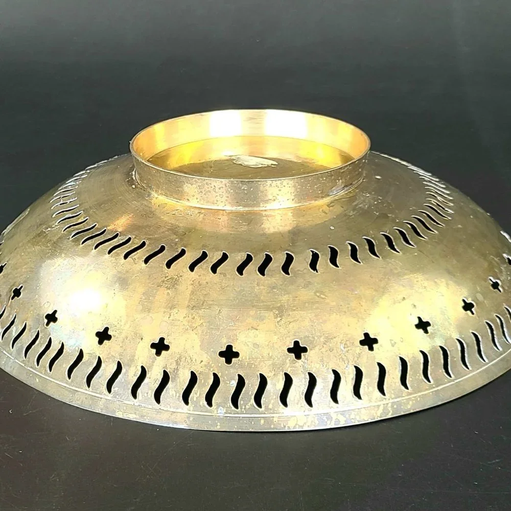 Vintage- Peacock Design - Made in India - Solid Brass Bowl - Fruit/ Candy Bowl